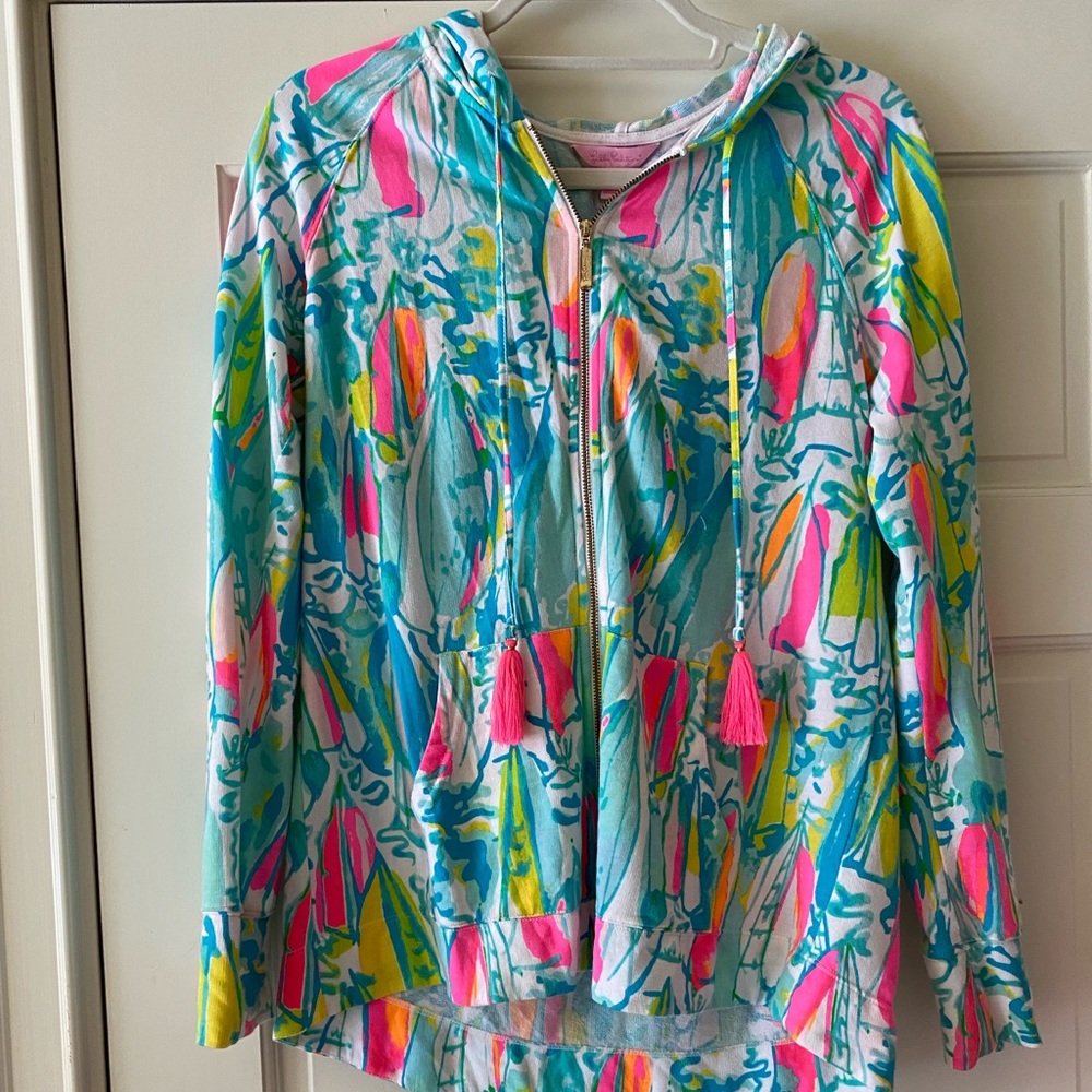 Lily 🩷 Pulitzer zip up new without tags - Unicorn